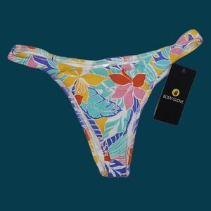 NWT Body Glove Floret Athena Bikini Bottoms Size M Cheeky Tropical Swimsuit Pool
